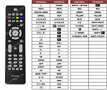 Philips RC2034301/01,313923814201 replacement remote control different look.