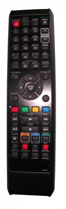 Funai NB847 NB848 replacement remote control different look
