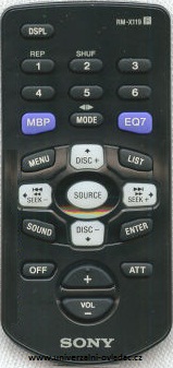 SONY RM-X119 Original remote control