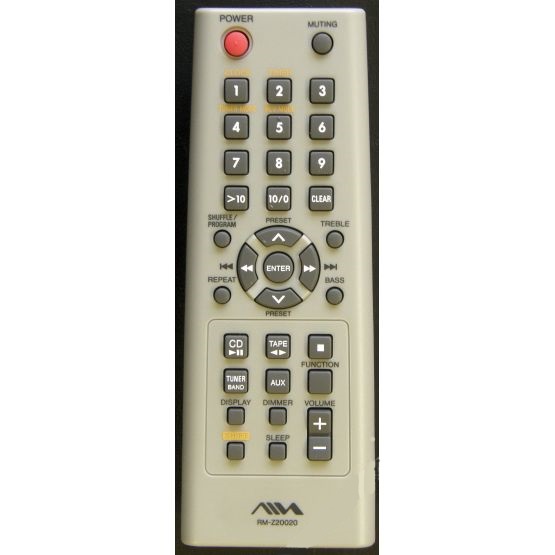 Aiwa RM-Z20020 replacement remote control different look