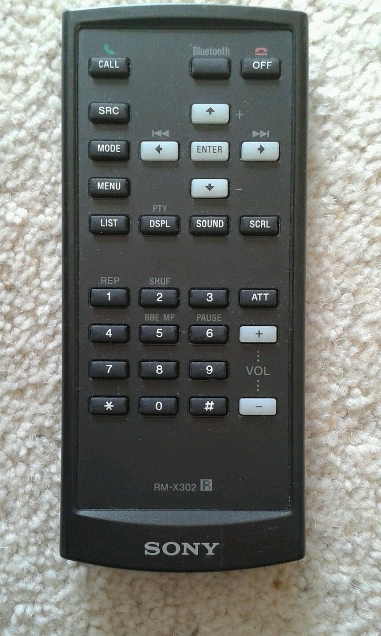 Sony RM-X302 replacement remote control different look MEX-BT5100, MEXBT5100MEX-BT5100, MEXBT5100