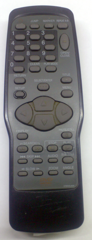 Orion DVD-353 replacement remote control different look