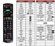 Panasonic N2QAYB000807 replacement remote control different look