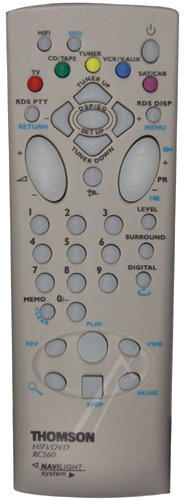 Thomson RC560 replacement remote control different look