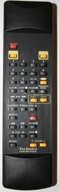Technics RAK-SA503E replacement remote control similar appearance for SA-GX530