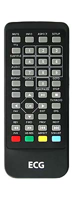 ECG TVP9040HDPVR original remote control