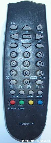 PHILIPS Remote control RC0764 Appearance as the original remote control.