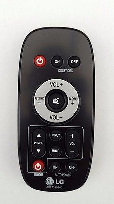 LG AKB73598401 replacement remote control different look