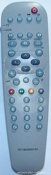 PHILIPS Remote control RC190390001 Appearance as the original remote control.
