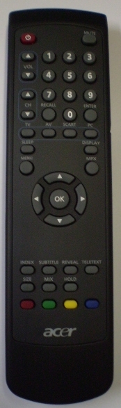 Acer AT2002 replacement remote control different look for monitor