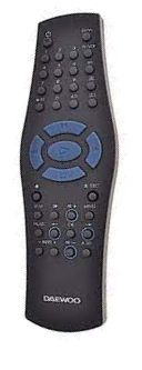 Daewoo Q717 replacement remote control different look